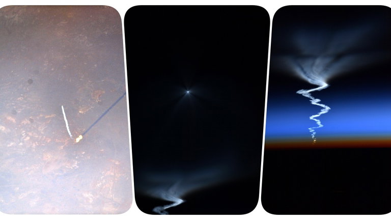 Estas son las inéditas imágenes de un lanzamiento espacial visto desde la EEI