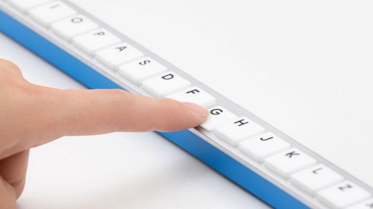 Un teclado de casi dos metros con todas las teclas en fila: la nueva y bizarra creación de Google