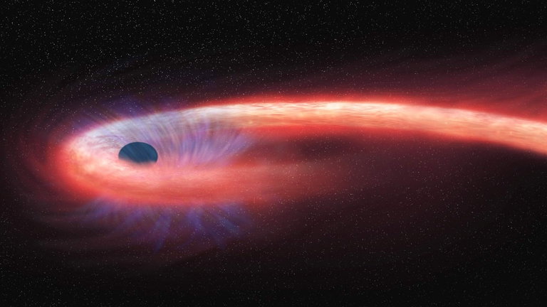 Este agujero negro estaba bien escondido, y lo hemos descubierto gracias a que ha engullido una estrella