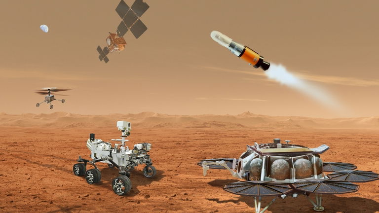 Un trailer épico para una futura misión de la NASA en Marte: así será la recogida y envío de muestras de rocas marcianas a la Tierra