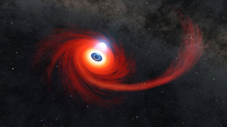 Un agujero negro se ha tragado una estrella a 250 millones de años luz de la Tierra, y la NASA ha podido verlo
