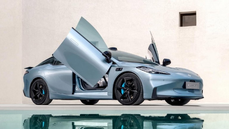 En China se ha presentado el coche eléctrico más aerodinámico del mundo, y nos tiene enamorados
