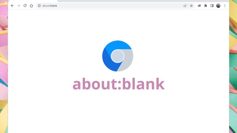 Qué significa about:blank y para qué se usa en Google Chrome