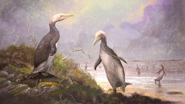 Han encontrado un fósil del pingüino más grande del mundo: vivió hace 50 millones de años y pesaba 150 kilos