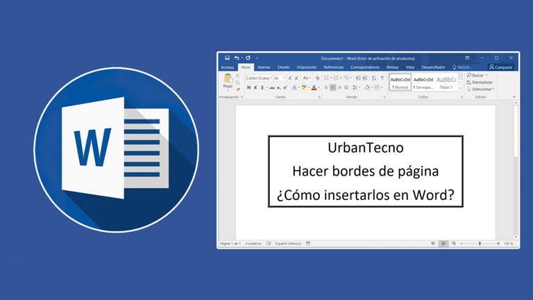 Cómo hacer bordes de página para Word y cómo insertarlos