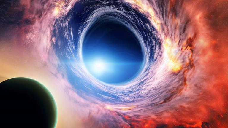 De lejos parecía una galaxia, pero resultó ser un enorme agujero negro. Y está apuntando a la Tierra