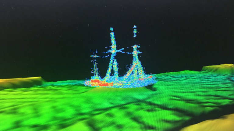 Gracias a la tecnología sonar hemos localizado este naufragio intacto, resolviendo un misterio centenario