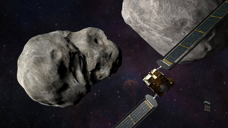 El telescopio Hubble muestra en un nuevo vídeo el impacto de la nave DART contra el asteroide Dimorphos