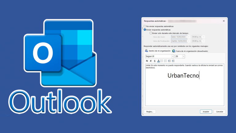 Cómo crear respuestas automáticas en Outlook