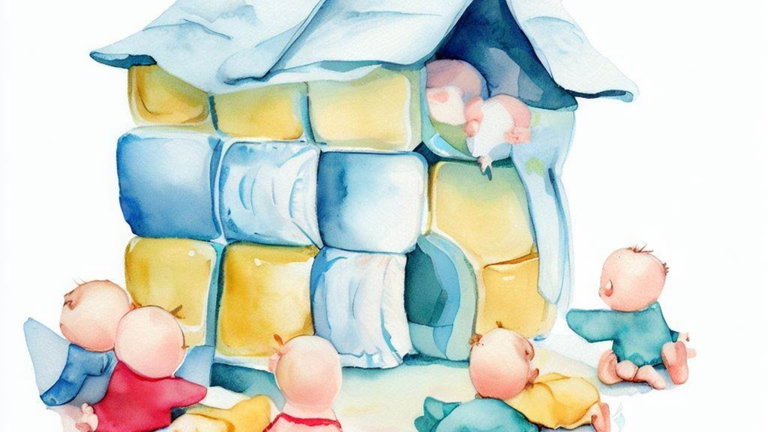 Casas fabricadas con desechos que todas las madres y padres conocen, pero que resulta muy desagradable