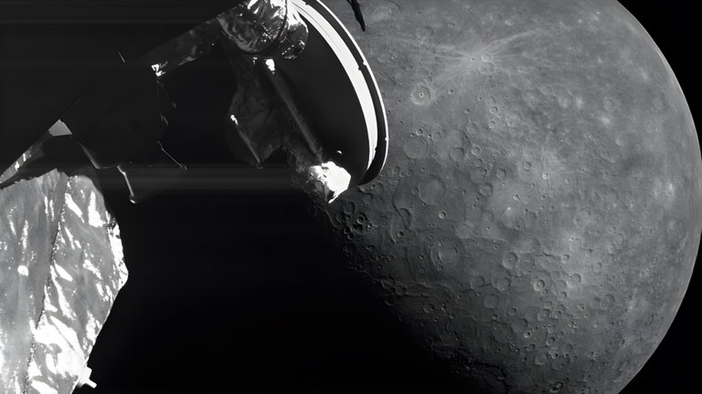 La nave BepiColombo nos regala nuevas y espectaculares imágenes de Mercurio