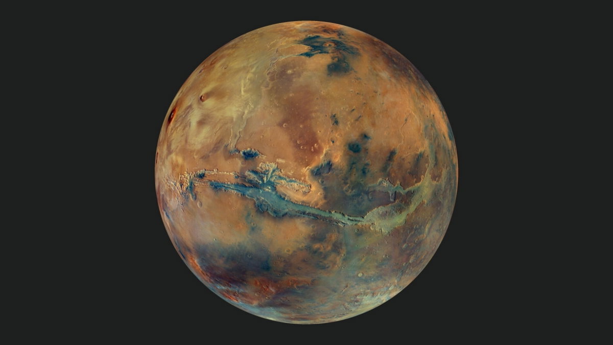 La ESA muestra una espectacular imagen de Marte, con colores nunca ...