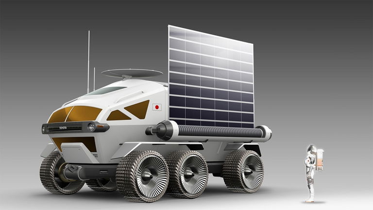 Toyota presenta su todoterreno lunar para los astronautas: pesa 10 toneladas y utiliza energía renovable