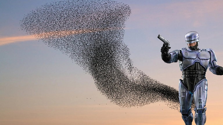 La historia de tordocop, el robot espantapájaros que instaló Huesca en 1995 para espantar a miles de pájaros