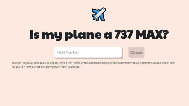 Esta web te dice si el avión en el que vas a volar es un Boeing 737 Max