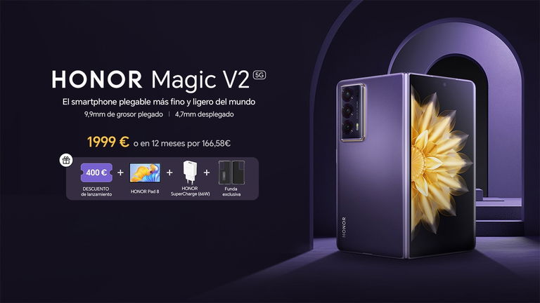 HONOR presenta HONOR Magic V2: un plegable muy resistente, sin sobrecalentamiento y con IA