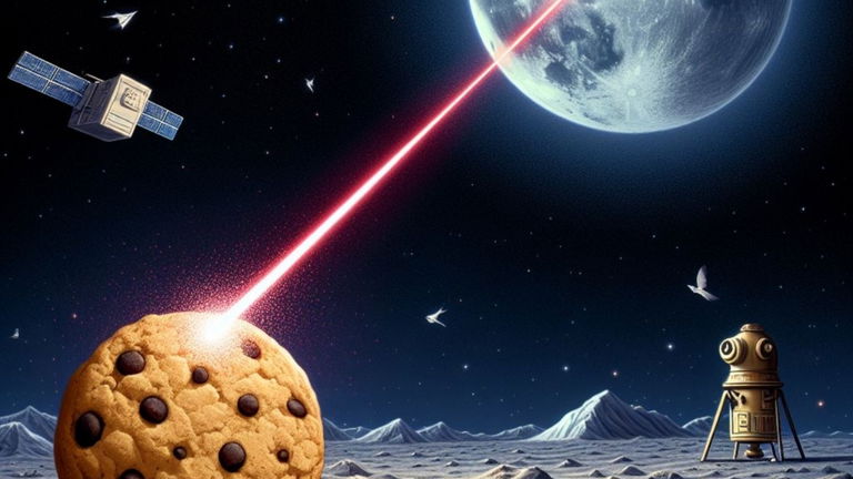 La NASA prueba su láser más preciso: ha alcanzado un objeto en la Luna del tamaño de una galleta