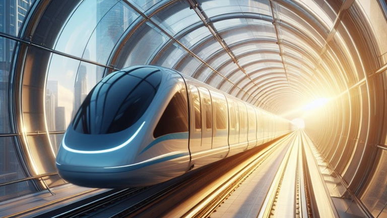 China vuelve a batir récord con el tren más rápido: imita al Hyperloop y va a 600 kilómetros por hora