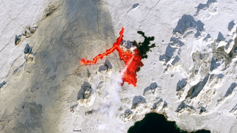 La lava islandesa se observa desde el espacio y los científicos se plantean el inicio de una era volcánica