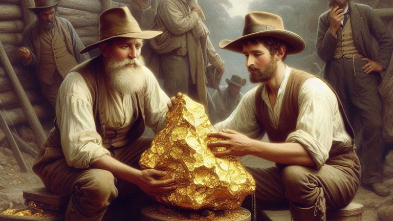 Esta ha sido la pepita de oro más grande jamás encontrada: pesaba casi lo mismo que una persona