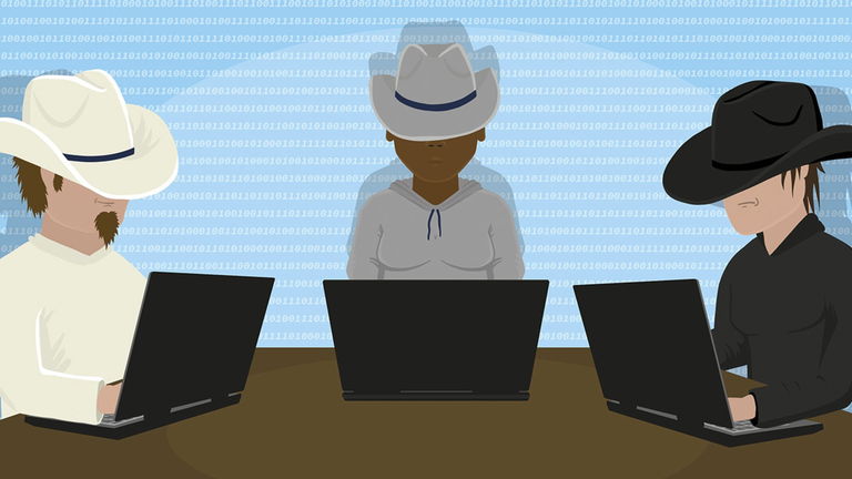 Tipos de hackers y su significado: sombrero blanco, negro, azul y más