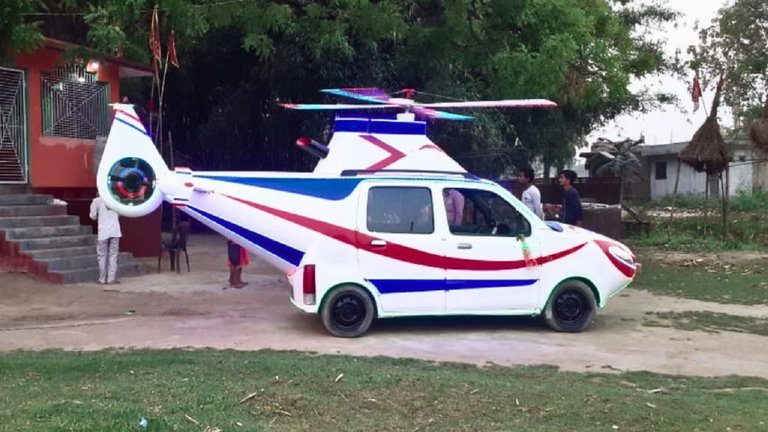 Convierte su coche en un helicóptero: no va a volar muy lejos, pero es una auténtica pasada