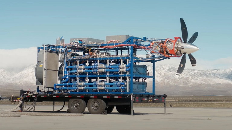 Prueban con éxito en Estados Unidos el motor de hidrógeno para avión más grande del mundo