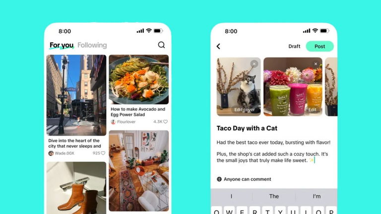 TikTok presenta su nueva aplicación, ideal si estás pensando compartir imágenes y texto