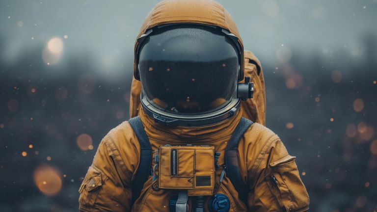 Por qué los trajes de los astronautas son blancos y naranjas