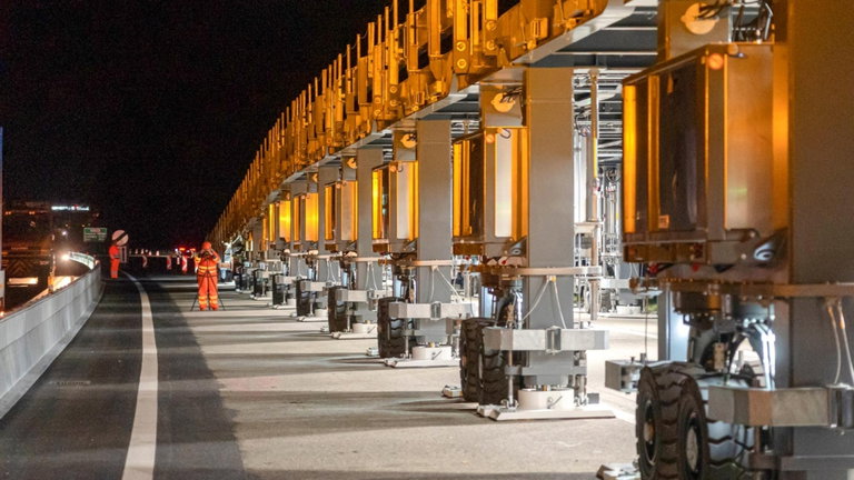 Suiza enseña el puente del futuro que permite hacer obras en la carretera sin detener el tráfico