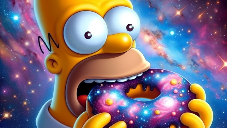 Los científicos dan la razón a Homer Simpson: el universo podría tener forma de rosquilla