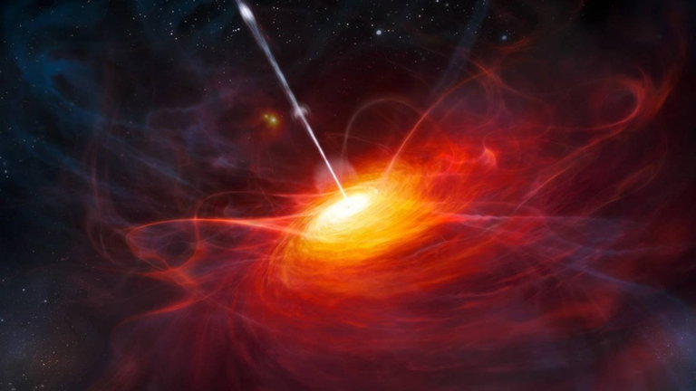 Los astrónomos están desconcertados con este hallazgo. Se trata de un primitivo agujero negro super masivo