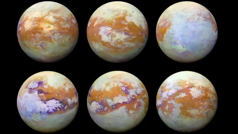Es una luna de Saturno y los astrónomos dicen que ha sido modelada por el poder de las olas