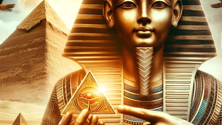 Tiene forma de dorito y es por una buena razón: esta moneda triangular y con jeroglíficos cuenta la historia de un famoso faraón