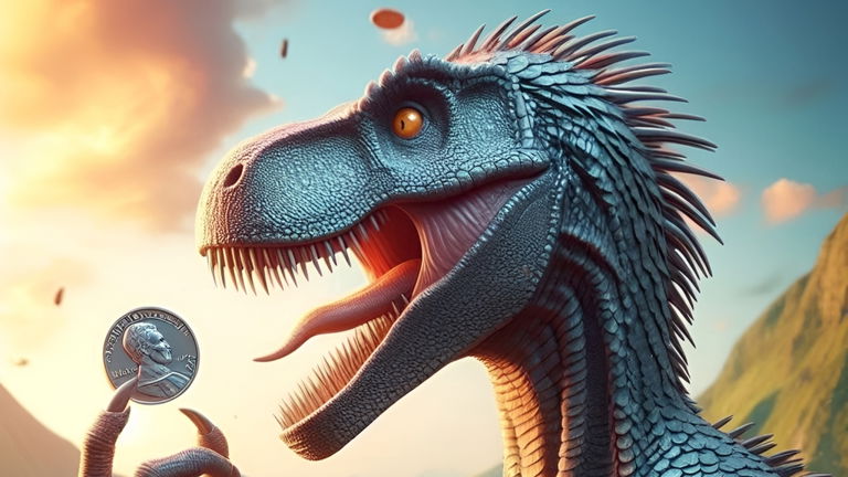 Los dinosaurios han vuelto de la forma más curiosa: estas monedas representan a las especies más famosas