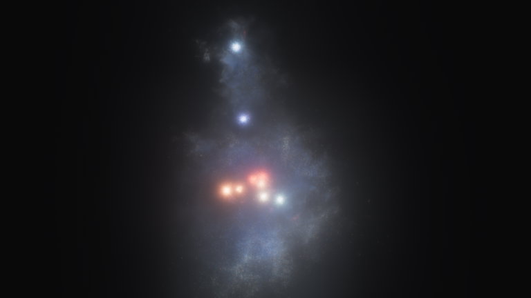 El telescopio James Webb de la NASA nos enseña la galaxia más navideña del espacio. También nos muestra cómo fue el universo en sus primeros años