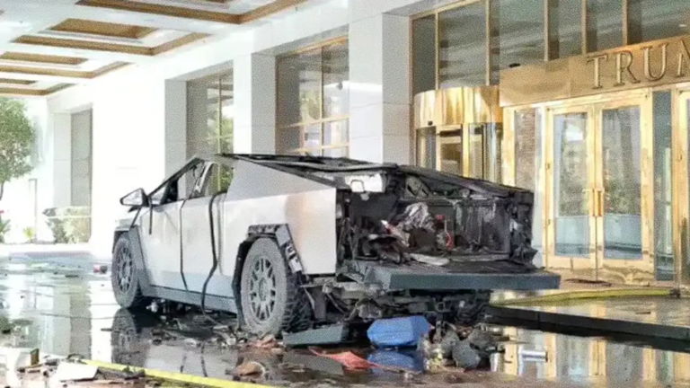 Un Cybertruck explota fuera de uno de los hoteles de Donald Trump en Las Vegas. Elon Musk revela los motivos reales que han causado la detonación