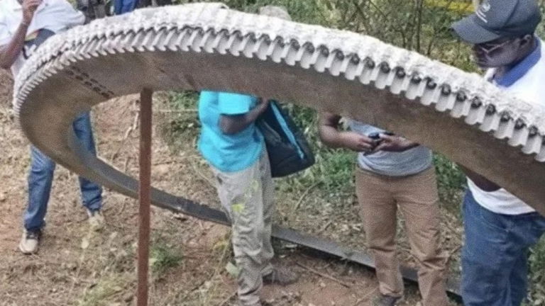 Este pueblo de África ha recibido un visitante inesperado del espacio: es un trozo de cohete