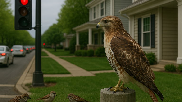 Los halcones de las ciudades han evolucionado por los semáforos: atacan dependiendo del color