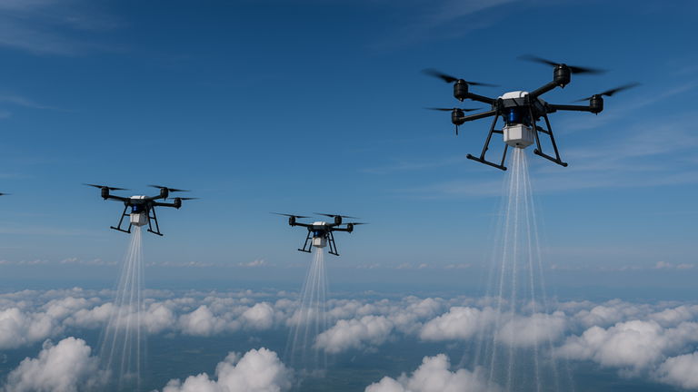 Los drones tienen una nueva misión en China: están plantando nubes para aumentar la lluvia