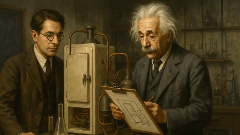 Einstein también luchó contra el cambio climático. Y lo hizo patentando una nevera que no utilizaba electricidad