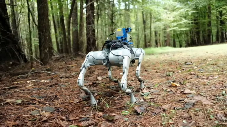 Un nuevo perro robot puede caminar por donde los humanos no pueden. Todo es gracias a la IA