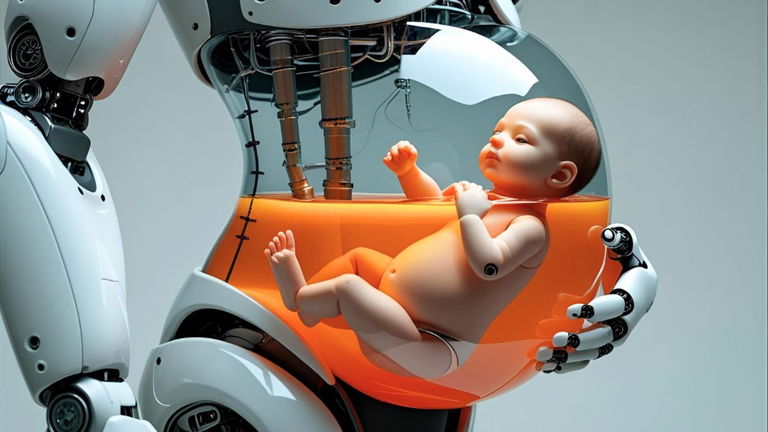 China está desarrollando "robots de embarazo" con úteros artificiales para llevar bebés humanos