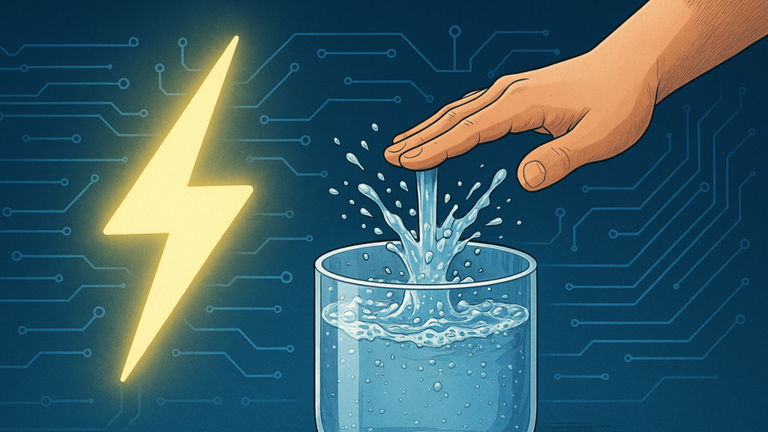 Los científicos consiguen un auténtico logro: han creado electricidad usando solo agua y presión