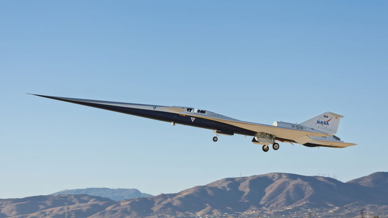 La NASA prueba su avión silencioso y supersónico en una exitosa prueba
