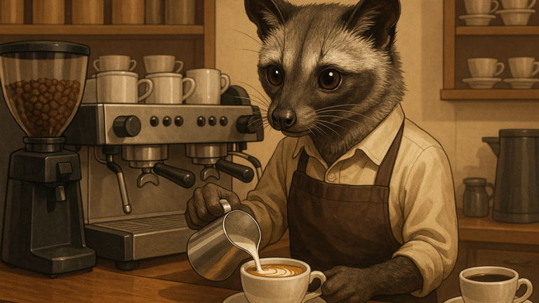 Este es el secreto de por qué el café de civeta es tan caro: todo se debe a un proceso químico