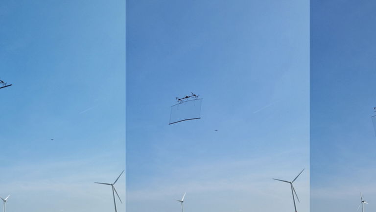 Alemania desarrolla un "atrapadrones" de última generación: utiliza una red para que nada pueda escapar