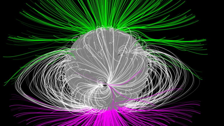 Acabamos de verlo y nos ha entusiasmado: así es el campo magnético del Sol en movimiento