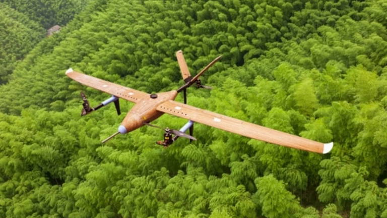El primer dron de fibra de bambú del mundo alcanza 100 kilómetros por hora durante su primer vuelo
