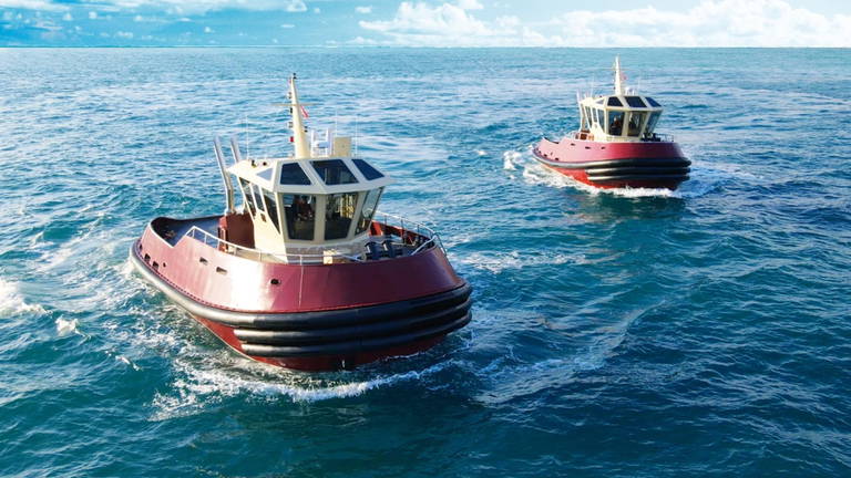 Emiratos Árabes bota el remolcador eléctrico más potente del mundo con 78 toneladas de fuerza de tracción